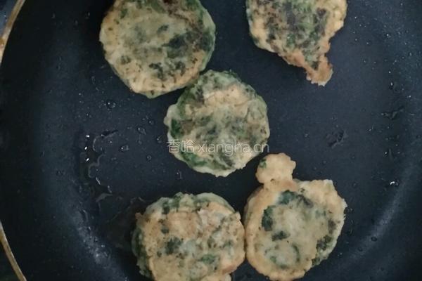 香煎菠菜饼的做法图解7