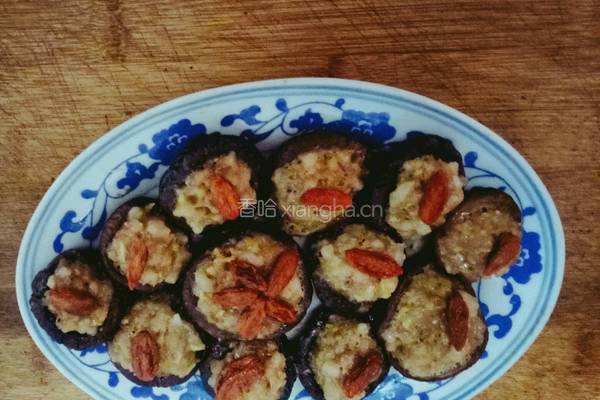 香菇酿肉的做法图解4