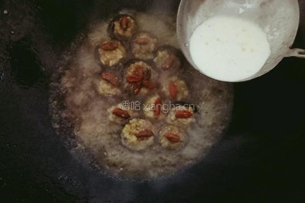 香菇酿肉的做法图解8
