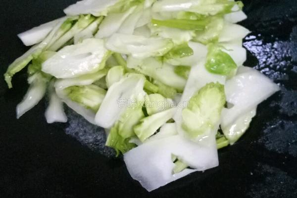 素炒儿菜的做法图解2