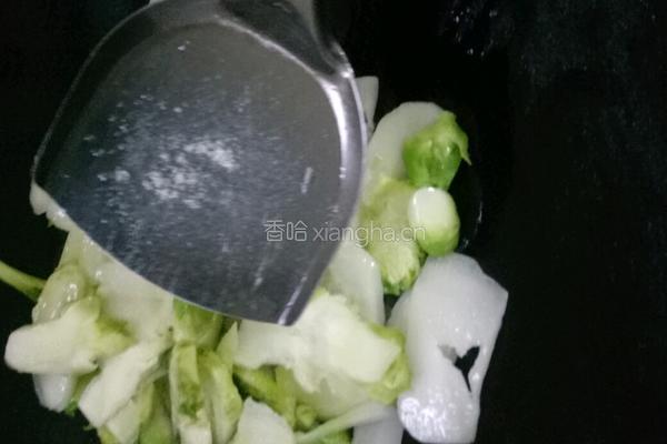 素炒儿菜的做法图解3