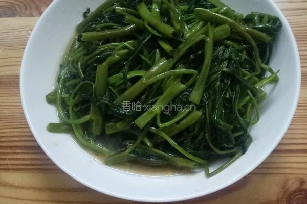 素炒藤藤菜的做法图解4
