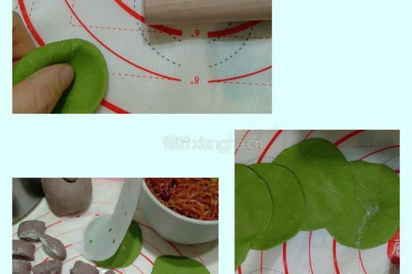双色饺子（紫薯荞麦猪肉和全麦紫薯牛肉）的做法图解6