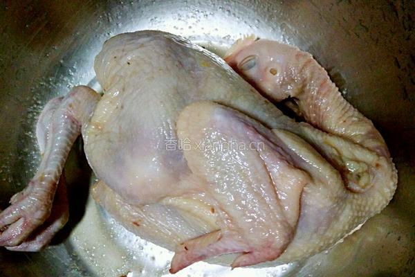 电饭煲盐焗鸡的做法图解3