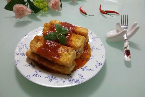 黄金炸豆腐的做法图解12