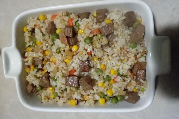 牛肉芝士局饭的做法图解2