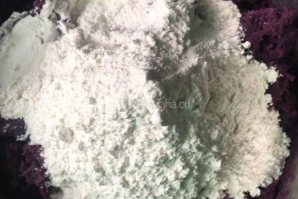 红豆紫薯饼的做法图解6