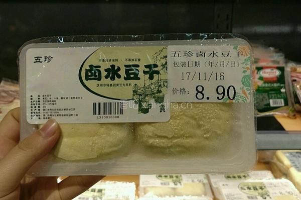 香煎卤水豆干的做法图解1