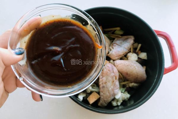 杂菜炖鸡翅的做法图解7