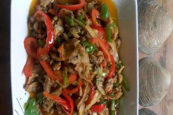 快炒天鹅蛋蚬子肉的做法图解6