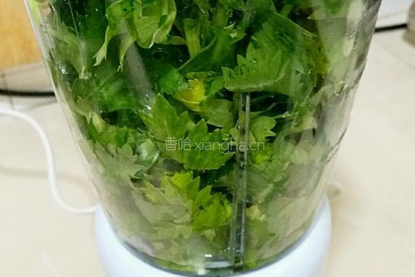 健康清新※芹菜馒头的做法图解2