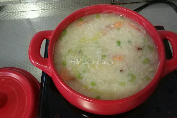 鲜虾白米粥潮汕砂锅粥的做法图解9
