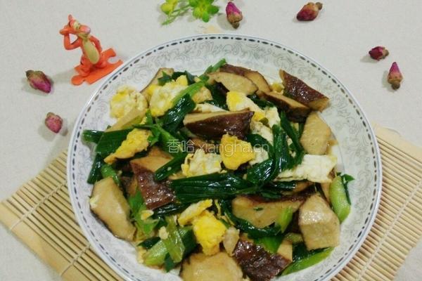 香干鸡蛋炒蒜苗的做法图解11