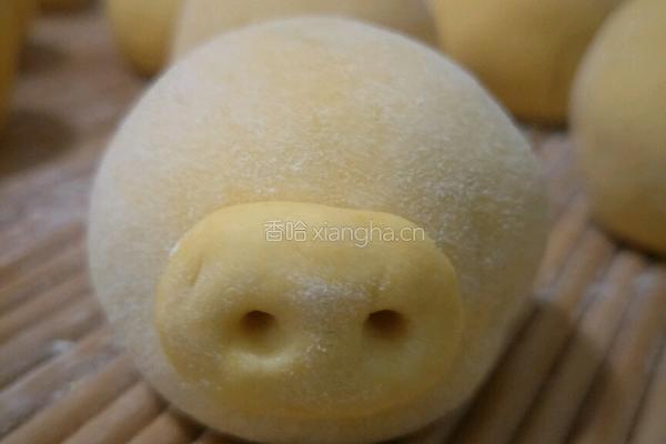小猪豆沙包的做法图解9
