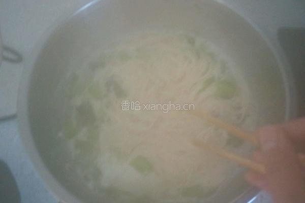 油菜鸡蛋面的做法图解10