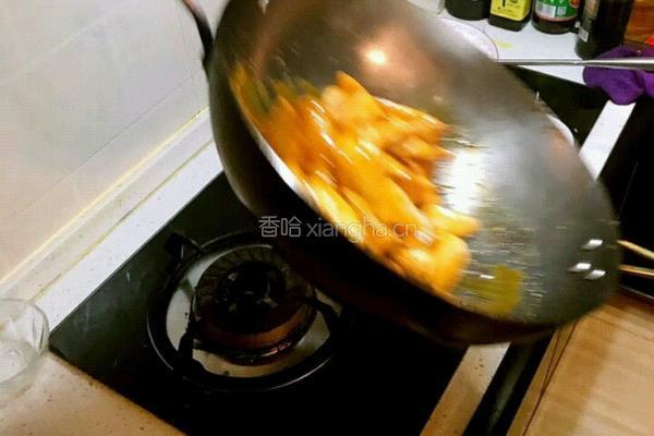 孔府菜蒋拨丝山药的做法图解5