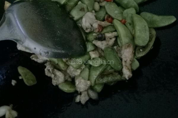 扁豆炒肉的做法图解8