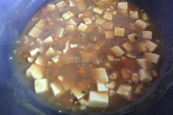 咖喱虾仁豆腐的做法图解12