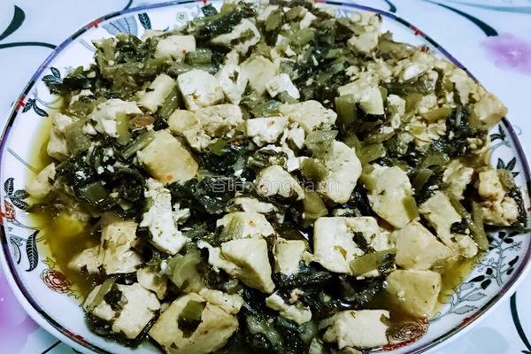 雪里红炖豆腐