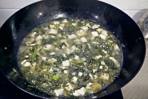 雪里红炖豆腐的做法图解5