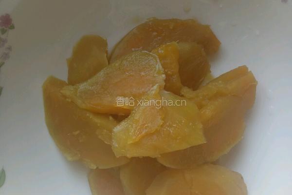 红薯糯米丸子的做法图解1