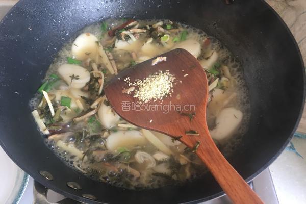 雪菜肉丝汤年糕的做法图解14