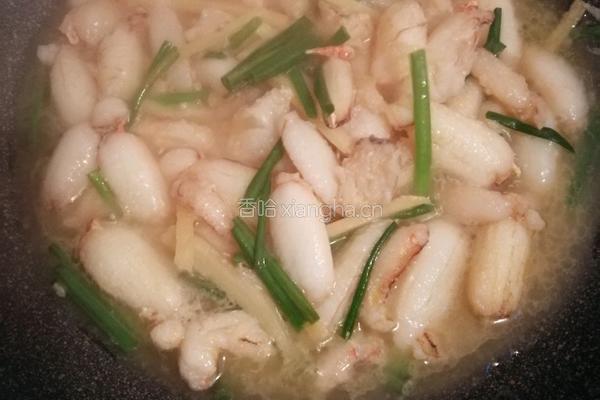 清炒蟹脚肉的做法图解4