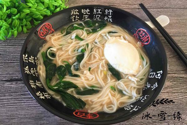 菠菜鸡蛋汤面的做法图解7