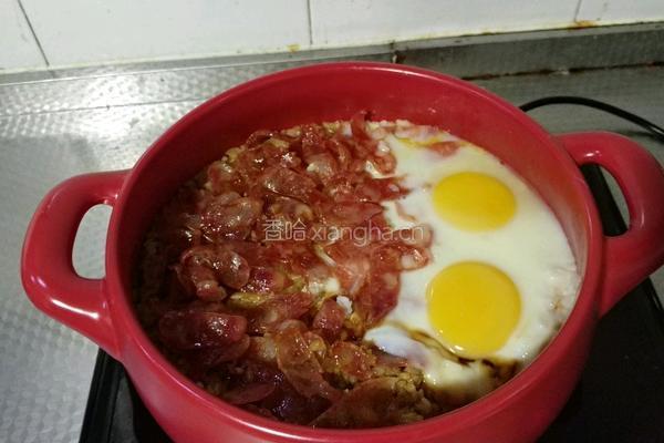 广式腊肠煲仔饭的做法图解5