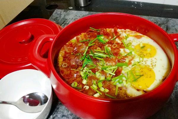 广式腊肠煲仔饭的做法图解8