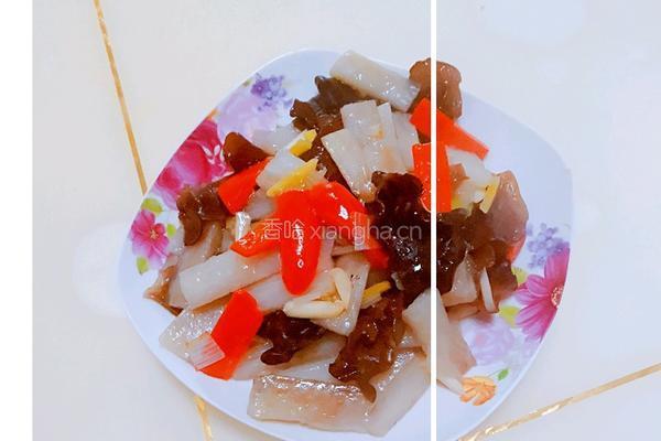 滑炒山药木耳的做法图解8