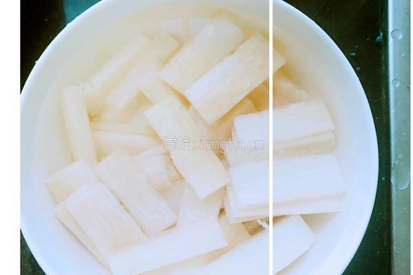 滑炒山药木耳的做法图解2
