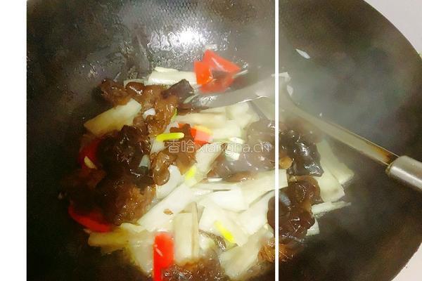 滑炒山药木耳的做法图解7