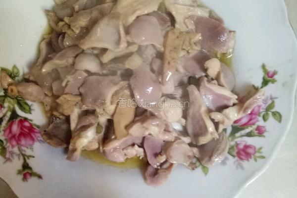 酸豆角炒鸡杂的做法图解6