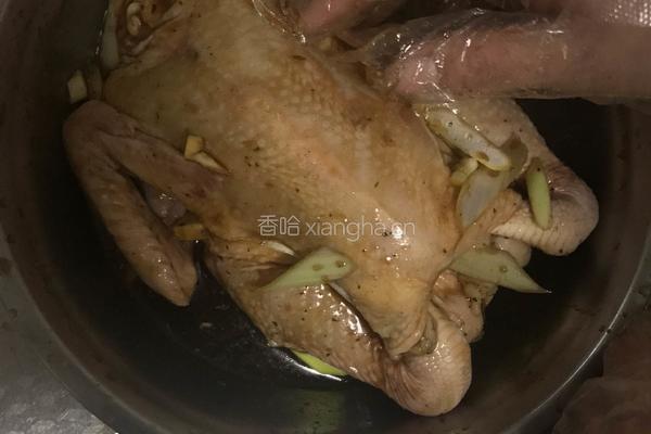烤箱烤鸡的做法图解4