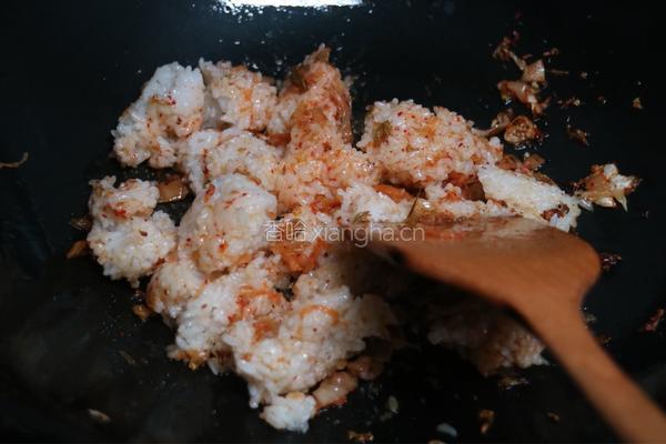 韩式辣白菜炒饭的做法图解3