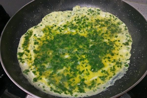 菠菜厚蛋烧的做法图解7