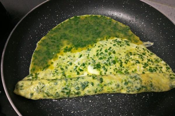 菠菜厚蛋烧的做法图解8