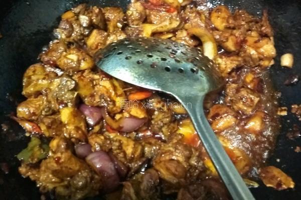 青椒炒鸭子的做法图解12