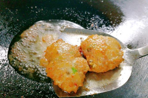 香葱奎龙鱼肉饼的做法图解4