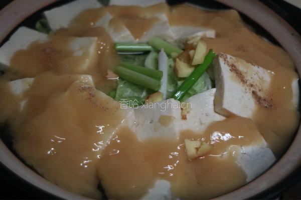 瑶柱沁白菜豆腐的做法图解7