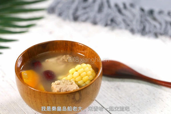 板栗玉米排骨汤的做法图解7