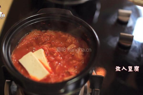 韩式辣白菜豆腐汤的做法图解15