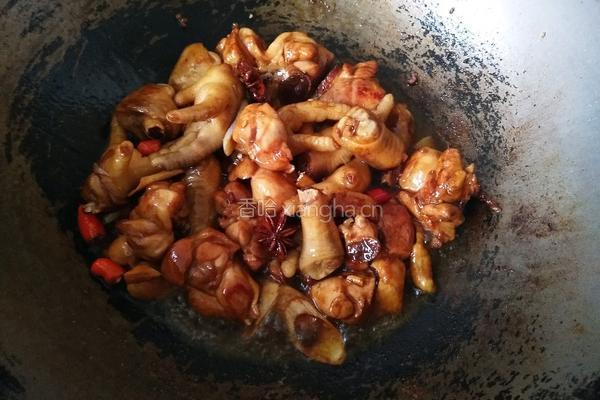 红烧二鸡肉的做法图解7