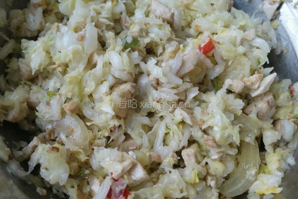 雞蛋韭菜餃子和白菜豆干餃子的做法图解7