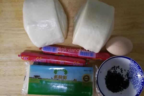 芝士火腿香脆馒头的做法图解1