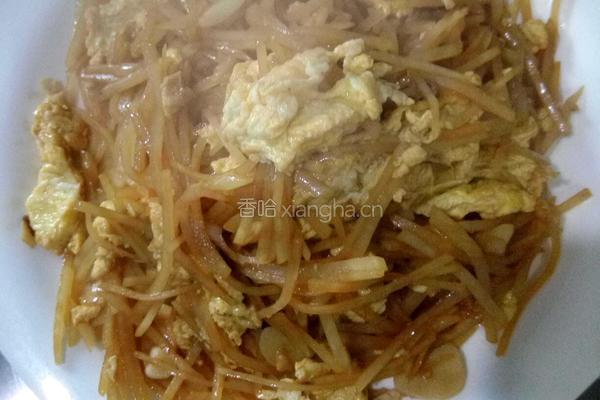 土豆丝炒鸡蛋