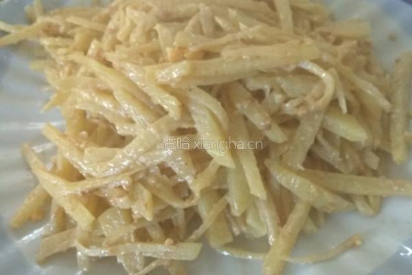 咸蛋黄炒土豆丝