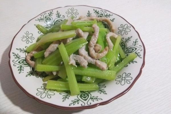 芹菜炒里脊的做法图解13