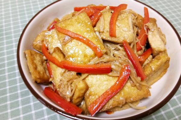 金针菇焖豆腐的做法图解7